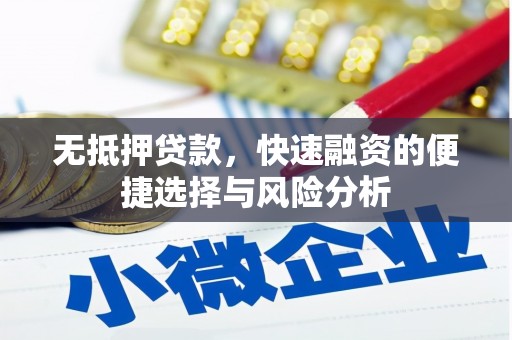 南澳无抵押贷款，快速融资的便捷选择与风险分析
