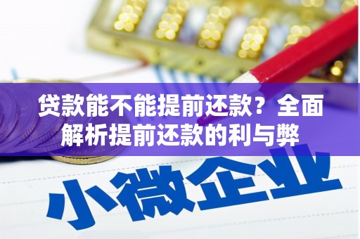 南澳贷款能不能提前还款？全面解析提前还款的利与弊