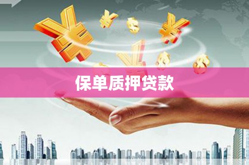 南澳保单质押贷款