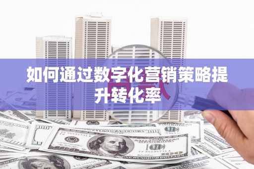 南澳如何通过数字化营销策略提升转化率