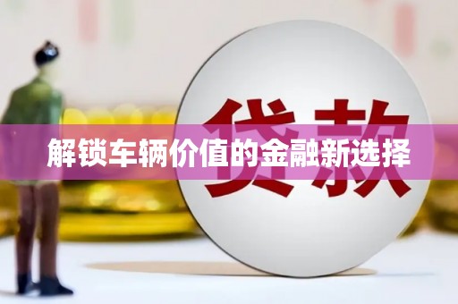 南澳解锁车辆价值的金融新选择